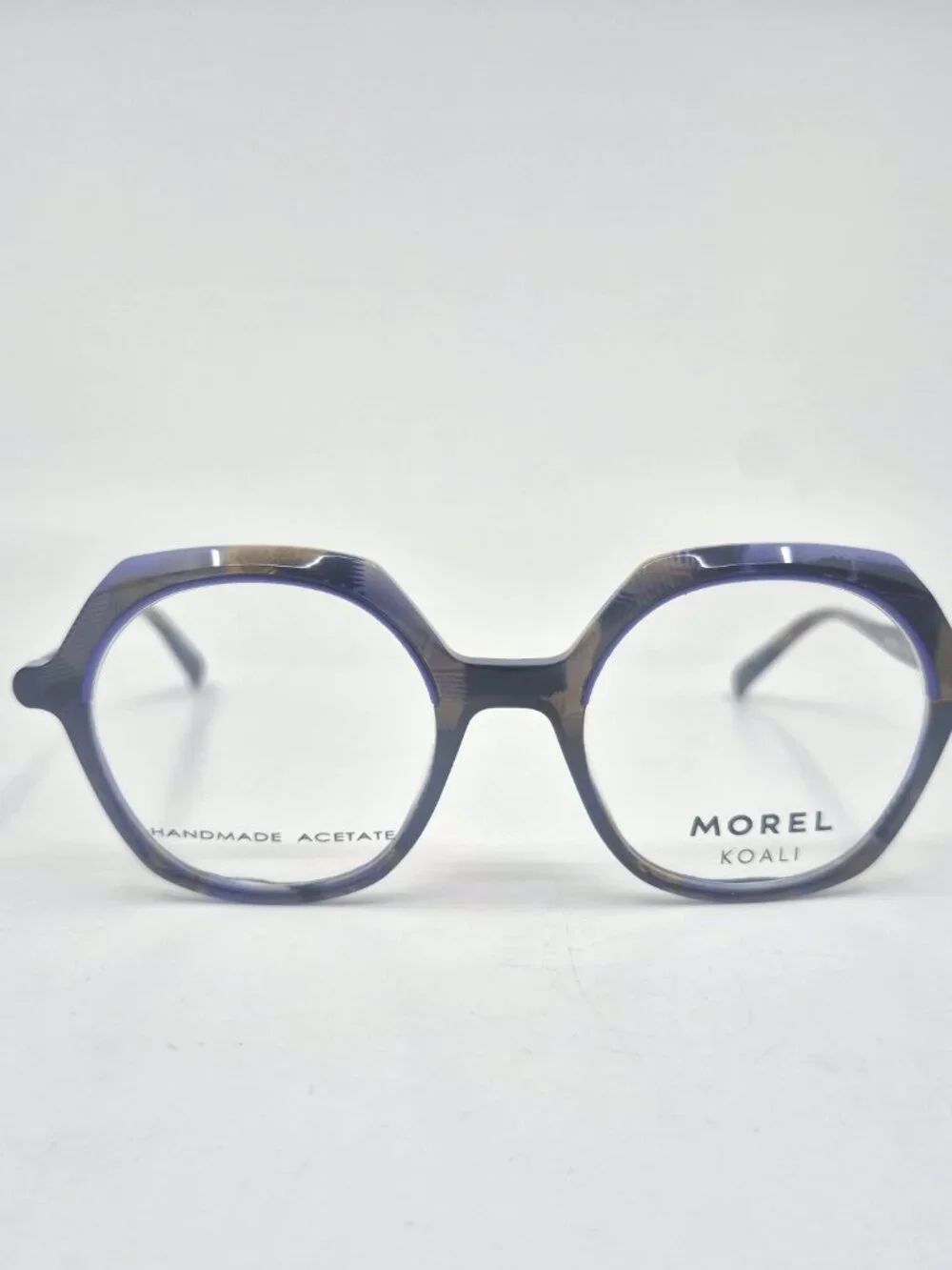 MOREL Koali 20136K PP01 48mm Purple trim and Brown New Eyeglasses Made in France